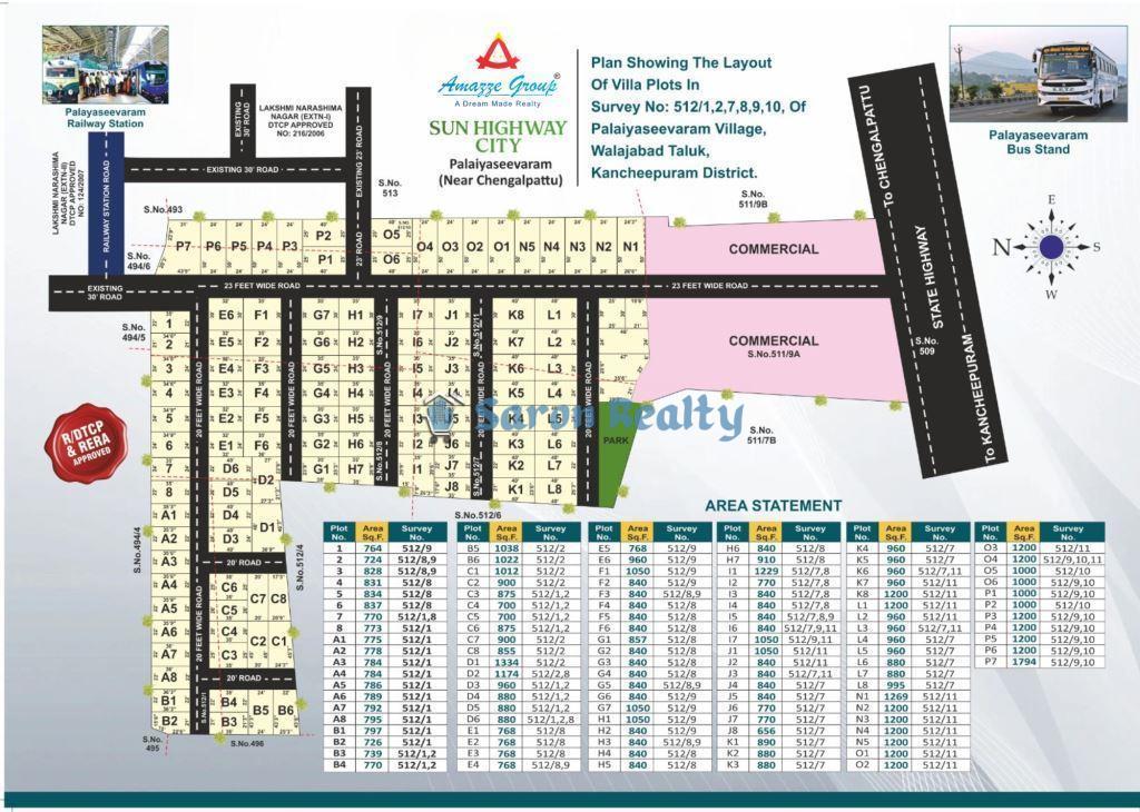 Residential Plot for sale at chengalpattu near Palaiyaseevaram location On Road property