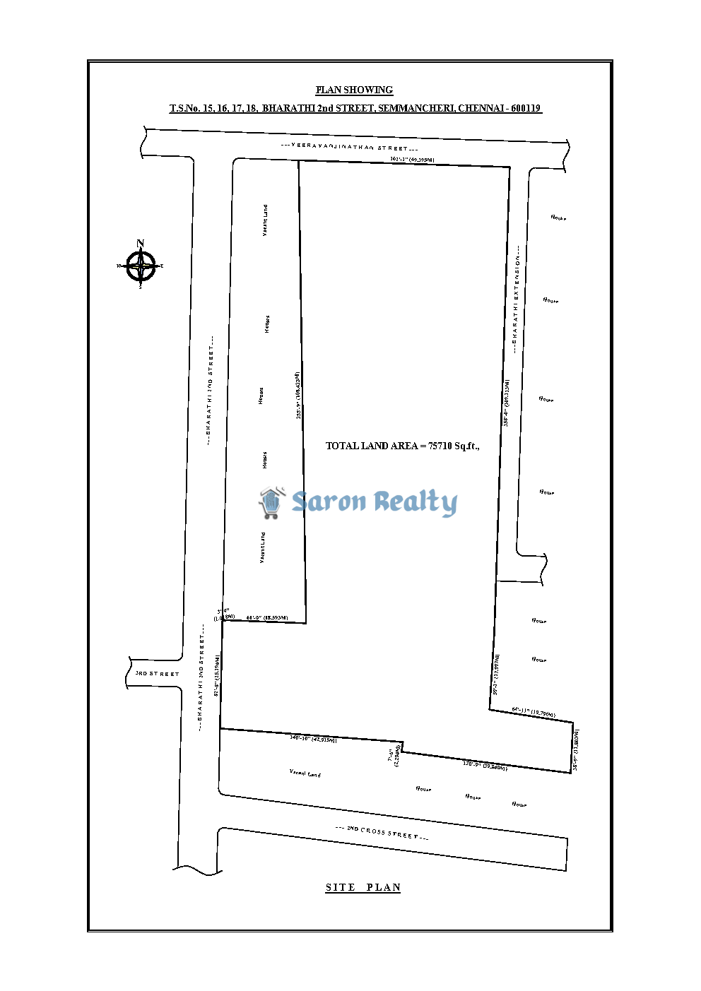 Land Sale Chennai OMR - Semmenjeri 1.76 Acres